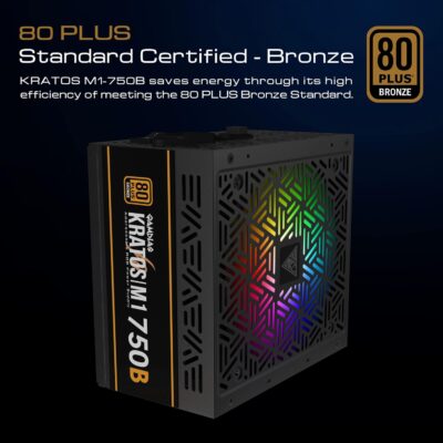 GAMDIAS KRATOS M1-750B 750W 80+Bronze – Image 3