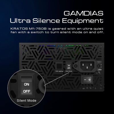 GAMDIAS KRATOS M1-750B 750W 80+Bronze – Image 8