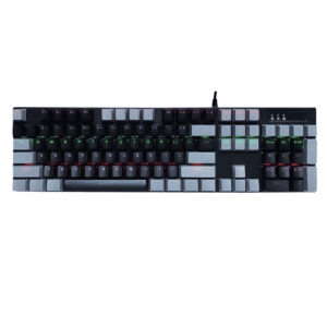 ZIDLI ZK150 WIRED BLUE SWITCHS 100% RGB Mechanical Keyboard WHITE/GREY