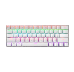 GMK610 BLUE SWITCHS 60% WHITE/BLACK RGB Mechanical Keyboard