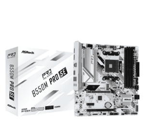 ASROCK B550M PRO SE WHITE Micro-ATX Motherboard AM4