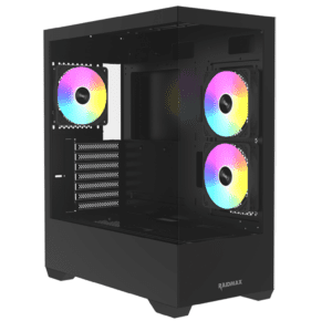 RAIDMAX INFINITA i801 AIR CHROME Black/WHITE 3 FANS ARGB