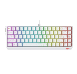 Untitled design (46) HAVIT GAMING KB-922L RED SWITCH 60% WHITE RGB Mechanical Keyboard