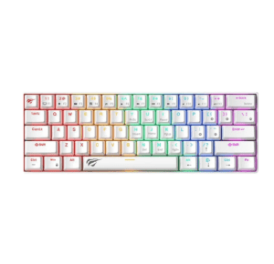 Untitled design (52) HAVIT GAMING KB-903L RED SWITCH 60% WHITE/BLACK RGB Mechanical Keyboard