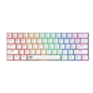 HAVIT GAMING KB-903L RED SWITCH 60% WHITE/BLACK RGB Mechanical Keyboard