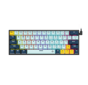 FANTECH ATOM63 MECHANICAL GAMING KEYBOARD LINEAR ROSIE SWITCH MIZU EDITION