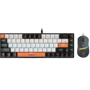 COMBO 2IN1 IMICE MKX20 SOURIS + CLAVIER MECANIQUE RED SWITCH BLACK AND WHITE