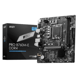 MSI PRO B760M-E DDR4 MICRO ATX MOTHERBOARD LGA1700